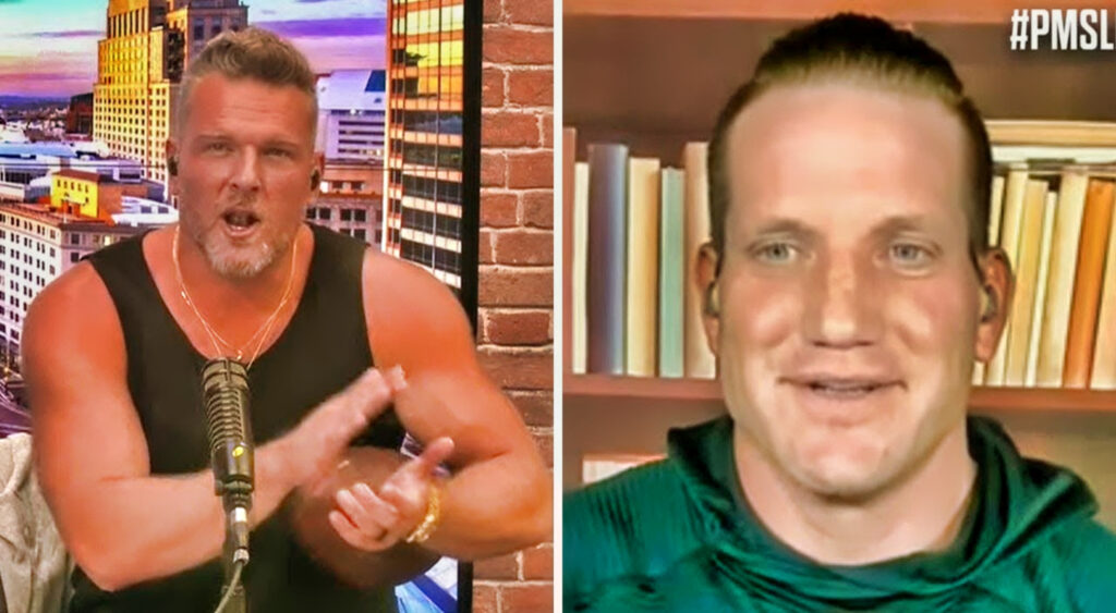 Pat McAfee and A.J. Hawk on 'The Pat McAfee Show'