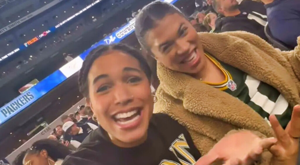 Jordan Love's GF Ronika Stone laughing with her sister