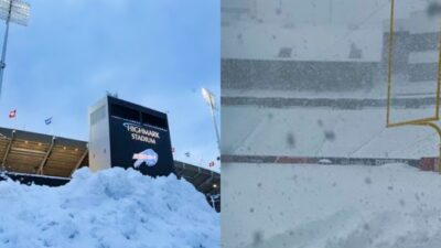 buffalo bills stadium and snow