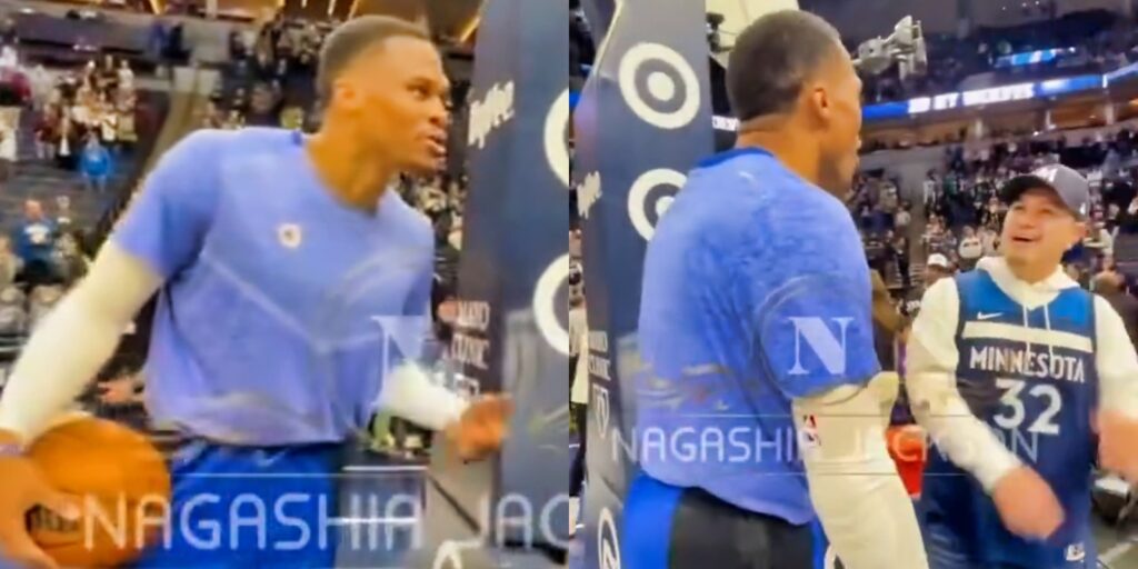 Russell Westbrook and timberwolves fan