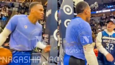 Russell Westbrook and timberwolves fan