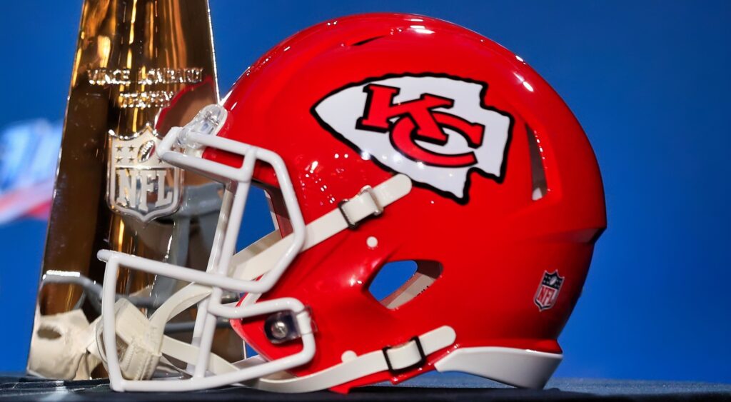 Kansas City Chiefs helmet.