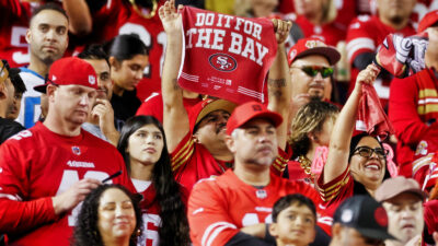 49ers fans in stands