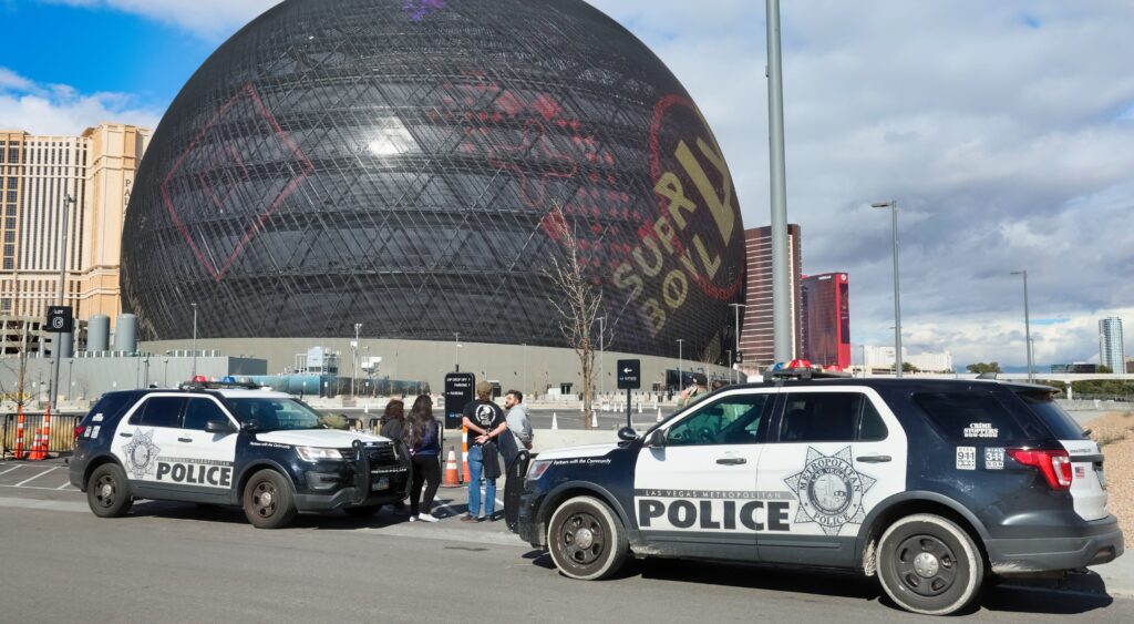Las Vegas Police at the Sphere.