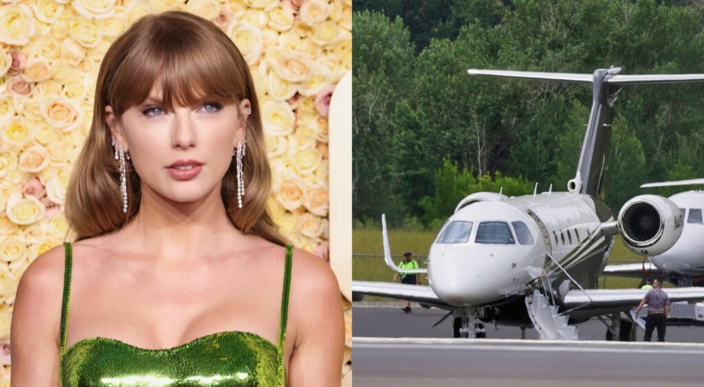 Taylor Swift and a private jet.