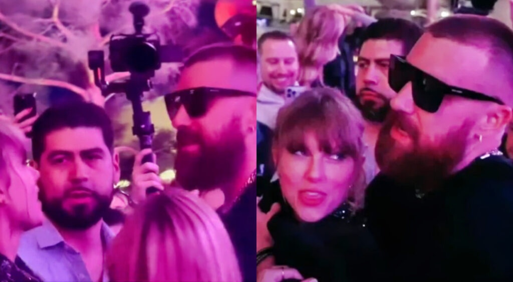Photos of Travis Kelce and Taylor Swift partying