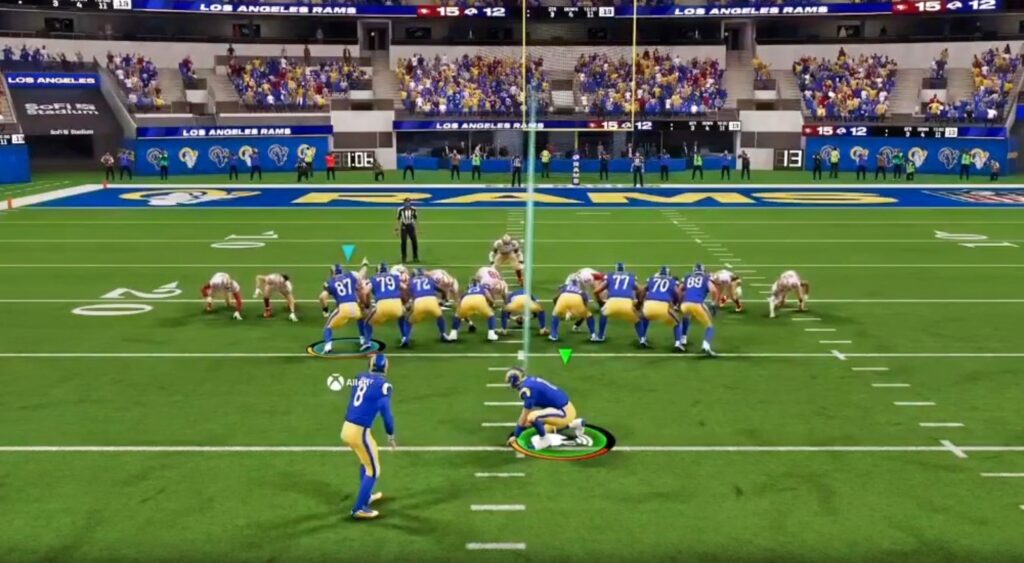 Rams and 49ers on Madden