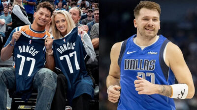 Luka Doncic just made couple of fans in Patrick Mahomes and wife Brittany
