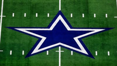 Cowboys logo on field