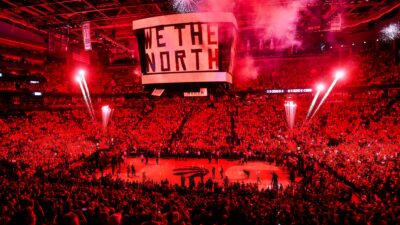 Toronto Raptors NBA arena view