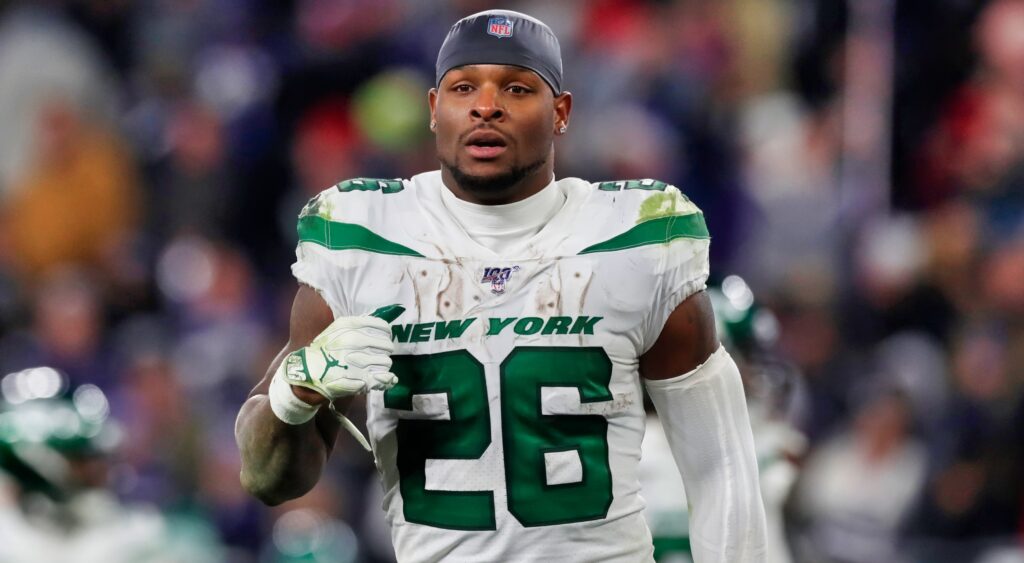 Le'Veon Bell in Jets uniform