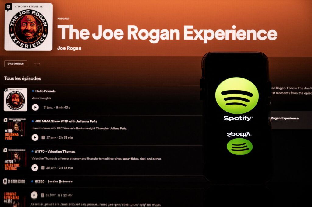 Joe Rogan's podcast on Spotify