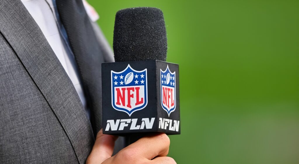 NFL Netowrk microphone. The network was recently called out by Jets owner Woody Johnson.