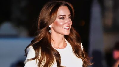 Kate Middleton smiling and posing.