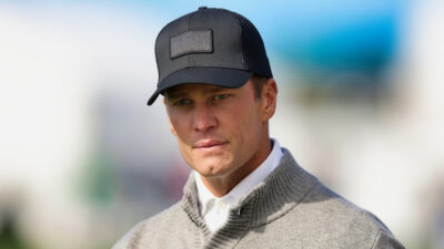 Tom Brady wearing a cap