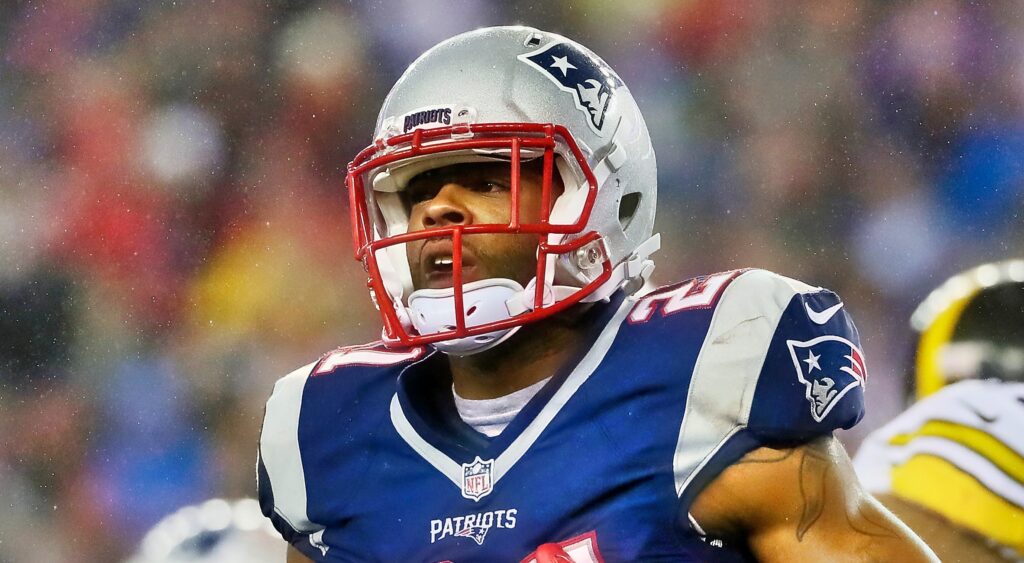Malcolm Butler of New England Patriots looking on.