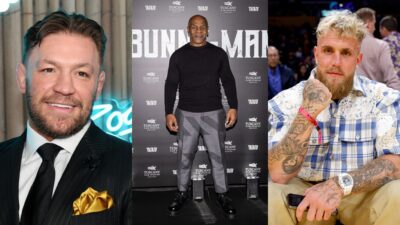 Conor McGregor, Mike Tyson, and Jake Paul