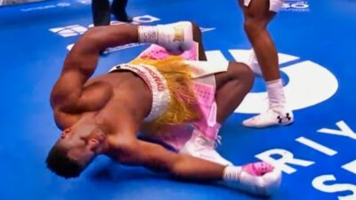 Anthony Joshua knocked out Francis Ngannou