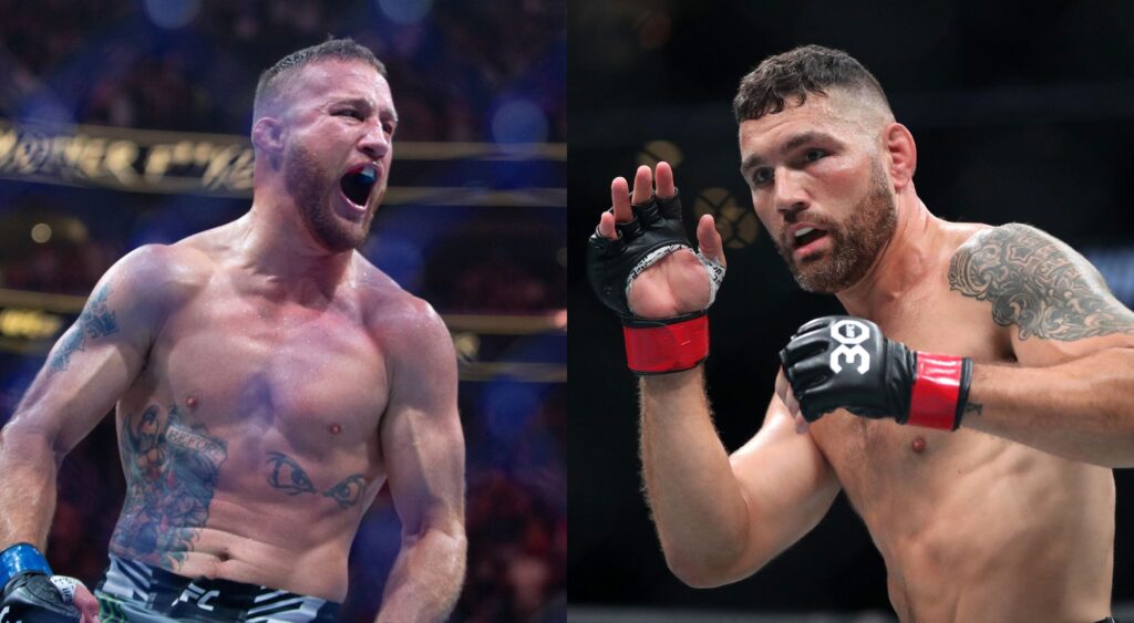 Justin Gaethje and Chris Weidman