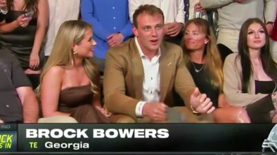 Brock Bowers at NFL Draft party