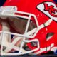 Kansas City Chiefs helmet on display