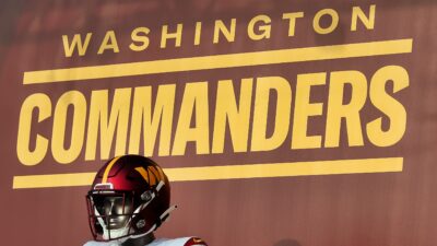 Washington Commanders name and mannequin