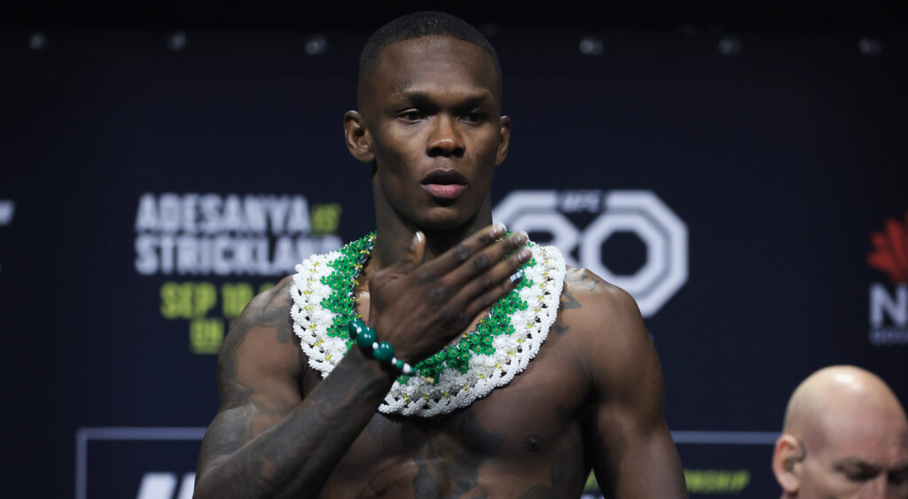 Israel Adesanya comments on Michael Chandler's Bright Future