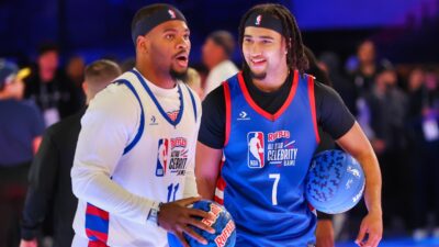 CJ Stroud and Micah Parsons at NBA all-star game