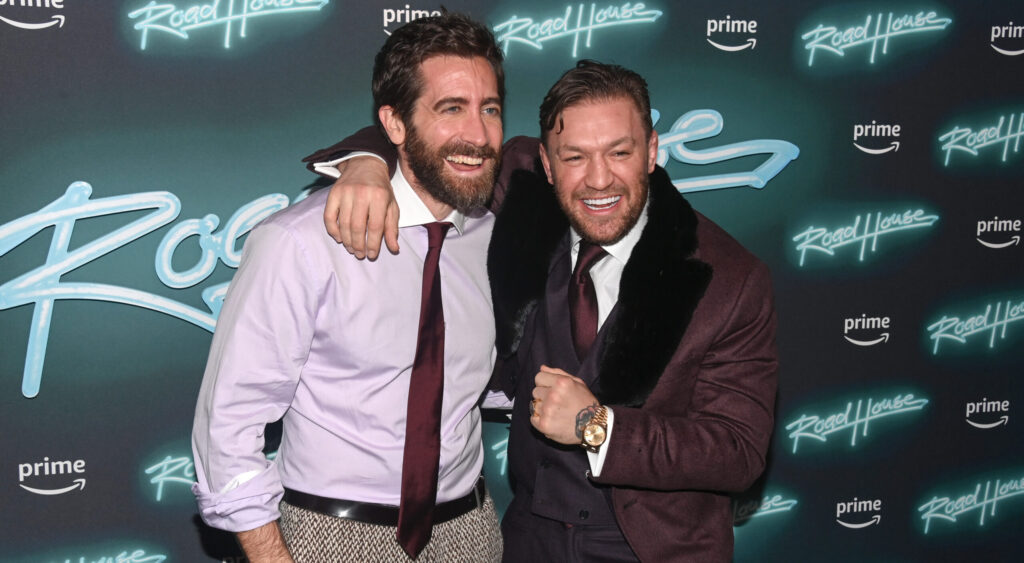 Conor McGregor and Jake Gyllenhaal in the Roadhouse