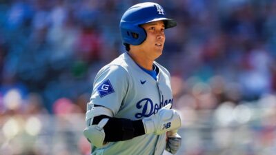 Shohei Ohtani in Dodgers uniform