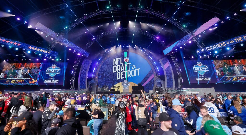 The stage at the 2024 NFL Draft.
