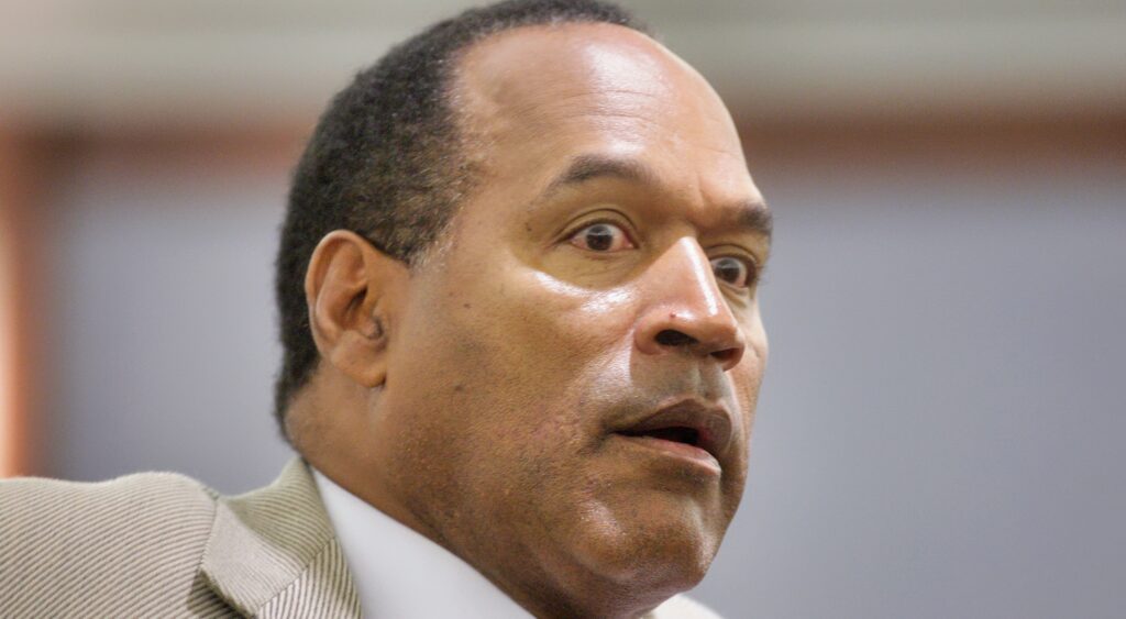 OJ Simpsons with a shocked look on his face.