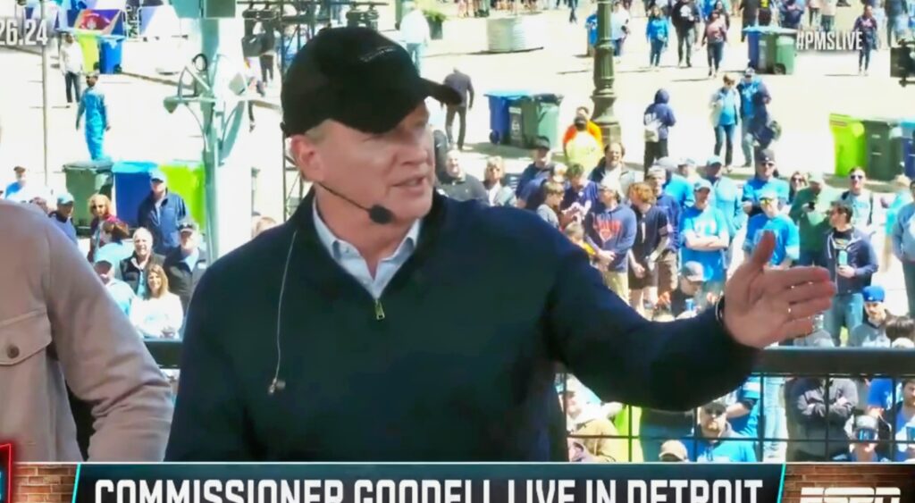 Roger Goodell speaks on the Pat McAfee show