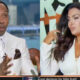 Photos of Stephen A. Smith and Molly Qerim wearing white