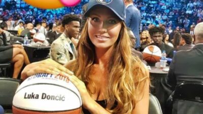 Luka Doncic's Mom at NBA Draft