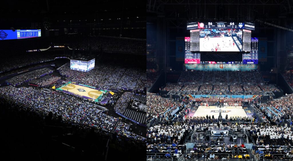 Ceasars Superdome and State Farm Stadium Arena views for NCAA Final Four
