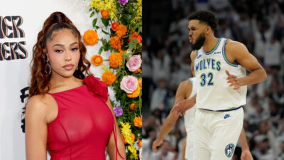 Karl-Anthony Towns shares moment with Jordyn Woods