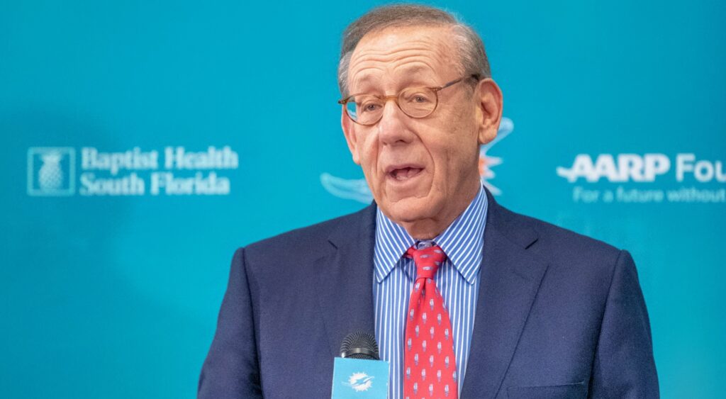 Miami Dolphins owner Stephen Ross at presser