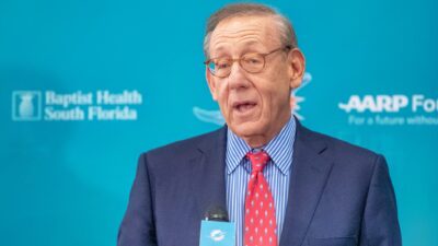 Miami Dolphins owner Stephen Ross at presser