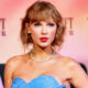 Taylor Swift in baby blue dress
