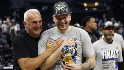 Luka Doncic Secures First Magic Johnson MVP Award as Mavs Advance to NBA Finals