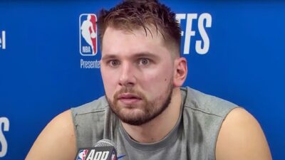 Luka Doncic during press conference