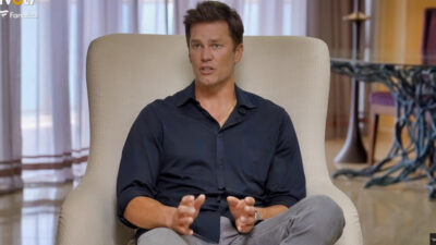 Tom Brady in black shirt