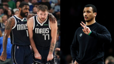 Joe Mazzulla shares strategy for Luka Doncic and Kyrie Irving