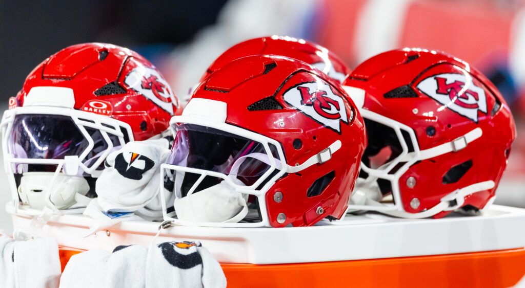 Kansas City Chiefs helmets
