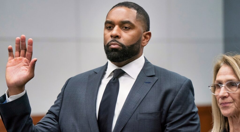 Former University of Michigan head football coach Sherrone Moore in court