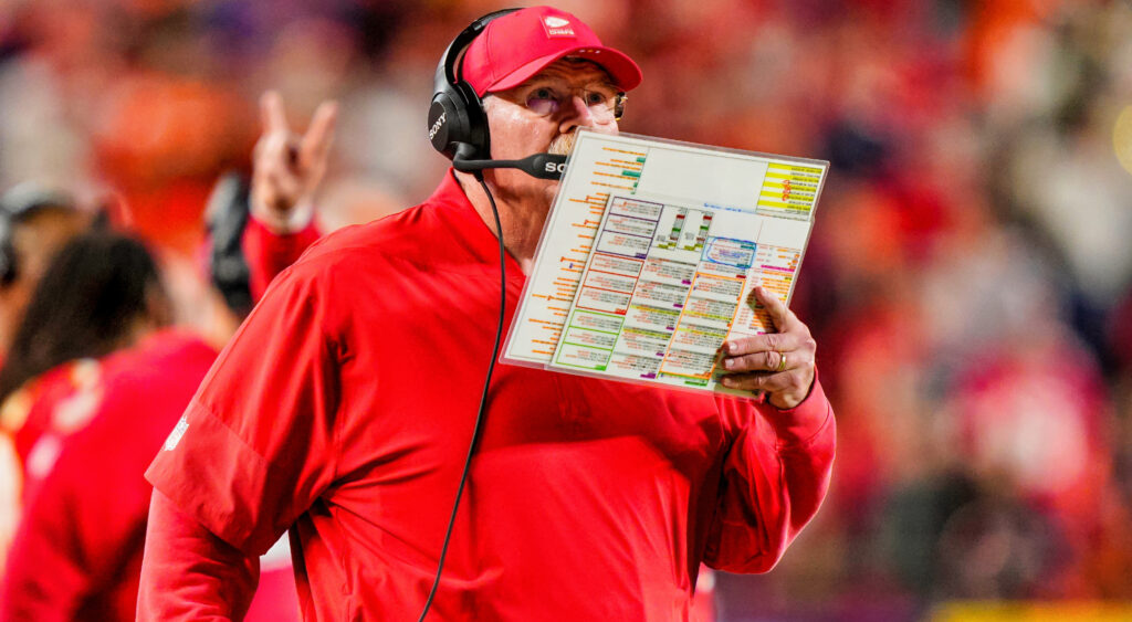 Andy Reid during a game.