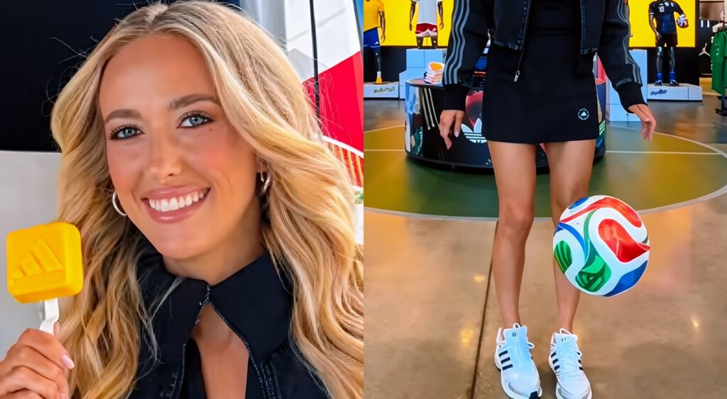 Split image of Brittany Mahomes