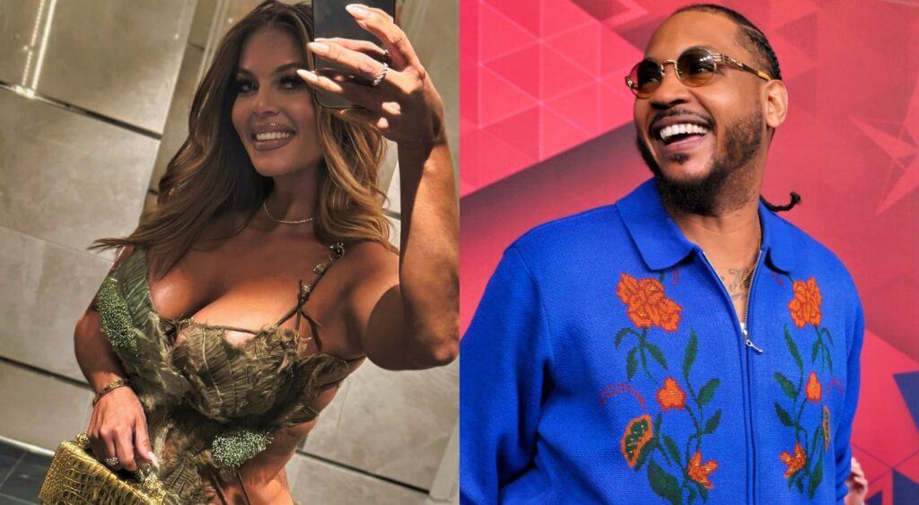 Racquel Smith and Carmelo Anthony