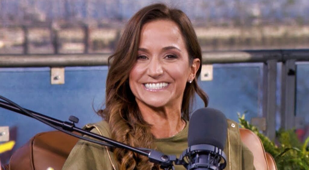 Dianna Russini on a podcast show.